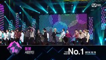 Top in 3rd of November, ‘SEVENTEEN’ with 'Boom Boom', Encore Stage! (in Full) M COUNTDOWN 161215 EP.-8cFU5rcBJ4I