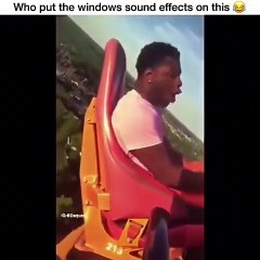 Man passes out on Roller Coaster (FUNNY WINDOWS EDIT)