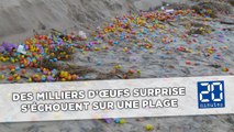 Des milliers d’oeufs surprise s’échouent sur une plage allemande