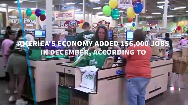 US added 156,000 jobs in December; unemployment rate rises