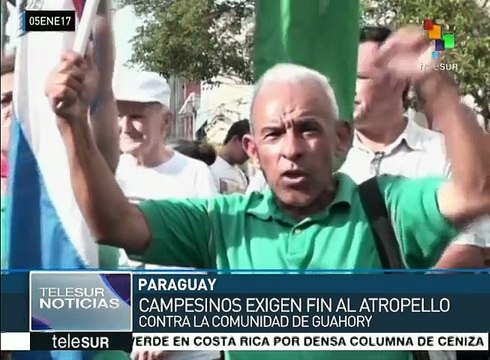 Campesinos paraguayos exigen fin al maltrato contra comunidad Guahory