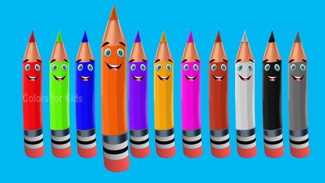 Learning Colors With Color Pencils Kids Learning Videos Coloring Videos Kids