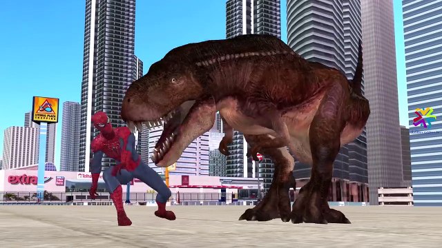 Dinosaurs Vs Spiderman Cartoons For Kids And Hulk Finger Family Children Nursery Rhymes
