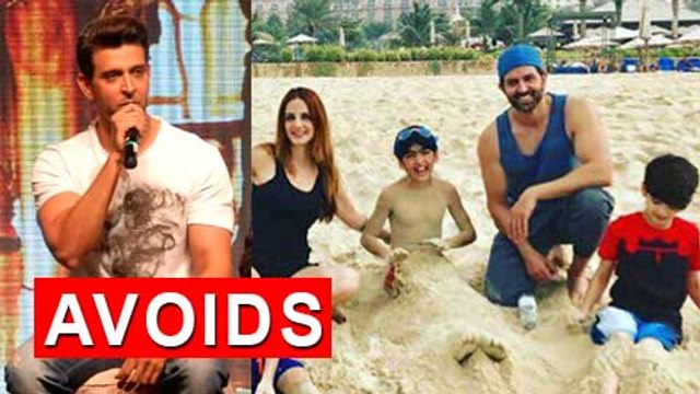 HRITHIK ROSHAN AVOIDS Speaking About Dubai Holiday With Sussanne Khan Mon Amour Song Launch Event