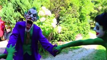 Bad Baby Jokers ! Marshmallows Prank w Spiderman, Frozen Elsa, Hulk, Joker & Candy