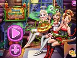Disney Spooky Cabin Halloween - Elsa, Anna And Rapunzel/Мультик игра Напугать принцесс Диснея