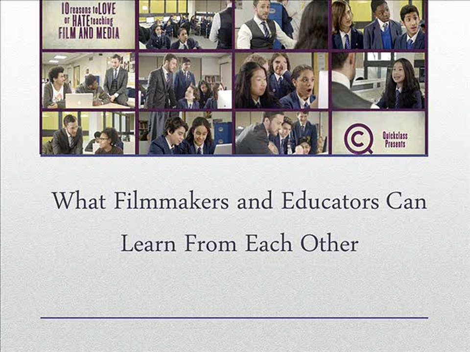 What Filmmakers and Educators Can Learn From Each Other