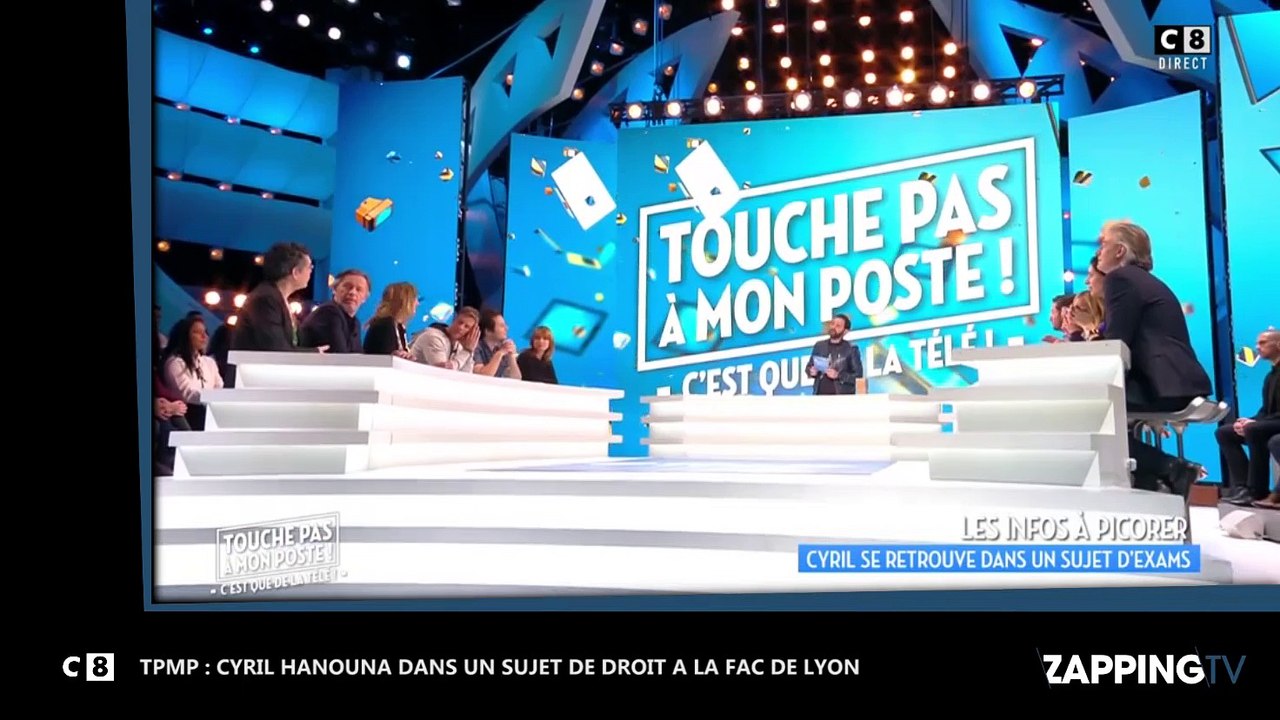TPMP : Cyril Hanouna dans un sujet de droit à l'Université de Lyon (vidéo)