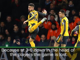 Wenger unimpressed by Giroud celebration