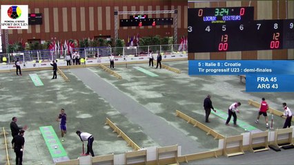 Demi-finales, tir progressif U23, Italie et Croatie, Mondial Jeunes, Monaco 2016