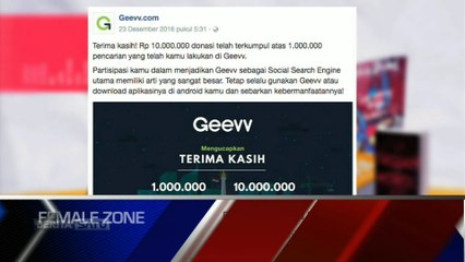 Promo Female Zone: Kenalkan Mesin Pencari Geevv