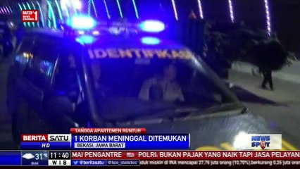 1 Korban Tewas Tragedi Tangga Runtuh Apartemen Grand Kamala Ditemukan