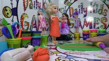 Play Doh Oyun Hamuru ile Anna-Elsa Bebek Giydirme