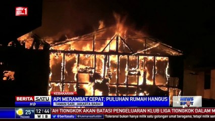 Puluhan Rumah di Pinangsia Hangus Akibat Arus Pendek Listrik