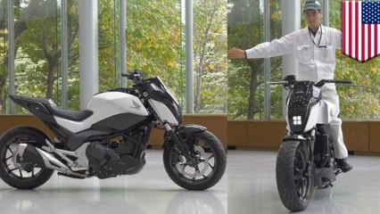 Honda unveils self-balancing motorcycle to keep riders in the saddle