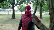 HULK Transforms Into RED HULK w_ SPIDERMAN - Spider-man Last Stand IRL - Superheroes - Marvel-Ie5tHke