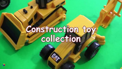 Trucks for children kids. Toy construction trucks. Sensory activity for toddlers - rainbow rice.-AMZ