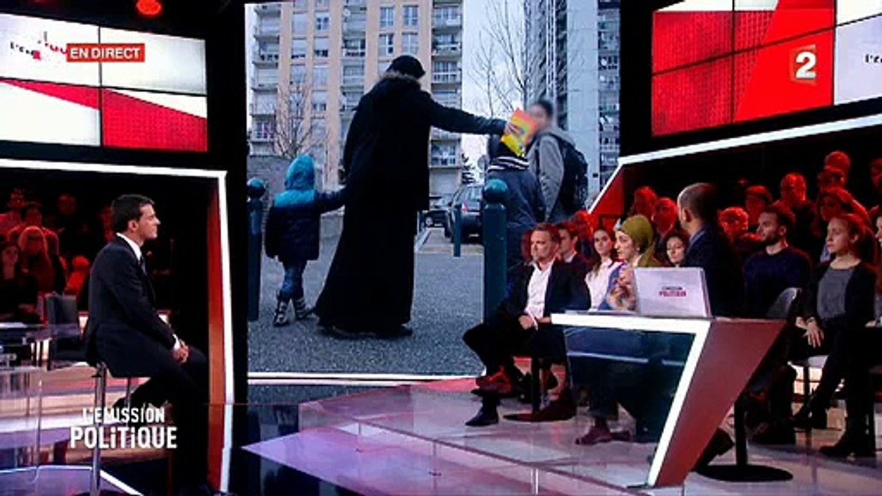 La femme voilée qui s'est opposée à Manuel Valls sur France 2 provoque des remous sur les réseaux sociaux