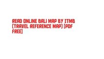 Read Online Bali Map by ITMB (Travel Reference Map) [PDF Free]