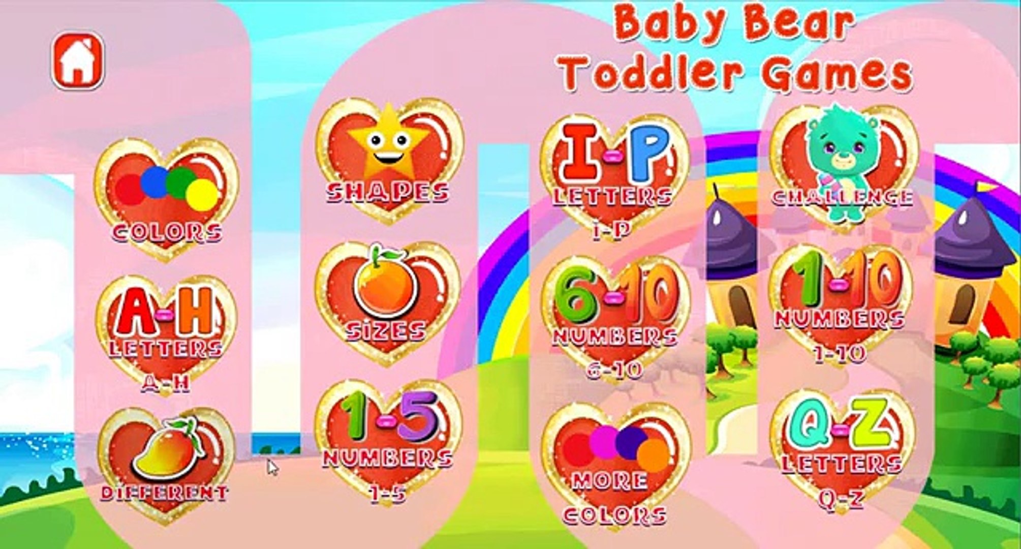⁣Развивающие мультик для детей - Учим Английский Язык с Медвежонком/Baby Bear Toddler Games