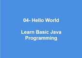 04 - Hello World Learn Best Basic Java Programming