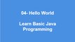 04 - Hello World Learn Best Basic Java Programming