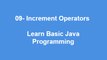 09 - Increment Operators Learn Best Basic Java Programming