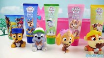 Best PAW PATROL Toys Fingerpaint Bath Time Activity to Learn Colors in Paddlin Pups Toy Surprise-t44hw