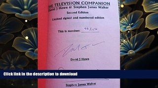 READ book The Television Companion: The Unofficial and Unauthorised Guide to Doctor Who David J