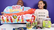 Silly Sausage Toy Challenge Game - Warheads Extreme Sour Candy - Family Fun Games-Nz7v
