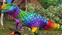 Learning Nursery Rhymes Colourful 3D Animals & Dainosuer Learn Colours & Farm Animals
