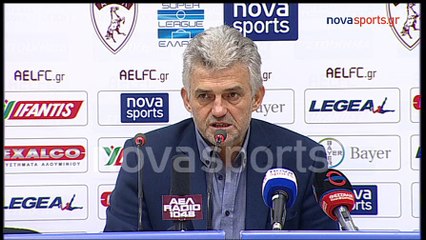 1η ΑΕΛ-Βέροια 2-1 2016-17 Τσιώλης-Συνέντευξη τύπου