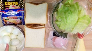 【MUKBANG】 Using 20 Slices Of Bread To Make Tower Sandwich with [Pumpkin Soup & Egg Salad], 6878kcal-emEd3N8r0R0