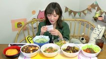 【MUKBANG】[Osaka Ohsho] 'Beef & Spicy Shrimp' Fried Rice..etc! 5 Kinds, 3.7Kg, 5611kcal[CC Available]-H6SLnm0j7ZA