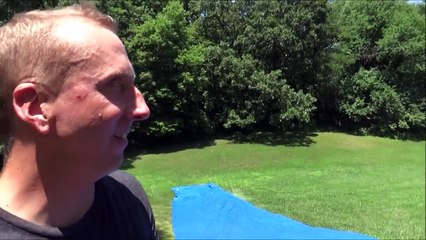 Giant Slip N Slide Party 'Toy Freaks Family Fails' Victoria Annabelle Freak Daddy-J