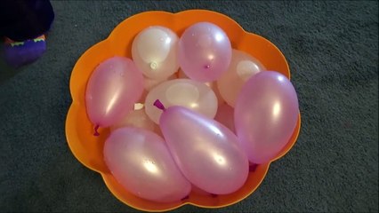 Water Balloon Fight In house Annabelle The Witch vs Victoria & Daddy Toy Freaks-Gh8s5J02