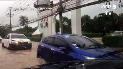 Unseasonal rains spark floods in southern Thailand