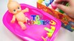 Numbers, Counting Baby Doll Colours Slime Bath Time DIY How to Make Orbeez Slime-v5D97dJT