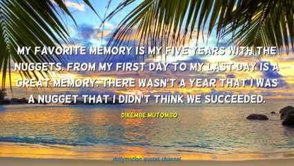 Dikembe Mutombo Quotes #2