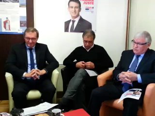 Germinal Peiro, Pascal Deguilhem et Claude Bérit-Debat soutiennent Manuel Valls