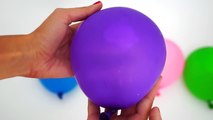 5 Wet Colours Balloons - Learn colors water balloon Finger Family nursery rhymes compilation-XFxtleBx