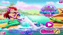 Cartoon game. DISNEY PRINCESS - Ariel Dolphin Wash. Full Episodes in English 2016