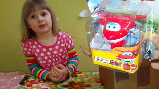 Игрушки Супер крылья Распаковска Джет и его друзья Toys Super Wings Jet and his friends