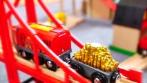 Toys Demo - BRIO Cars & Trains - BARRIER RULES! Toy Railway Trains & Trucks Videos for Kids-0IMyRE_-5