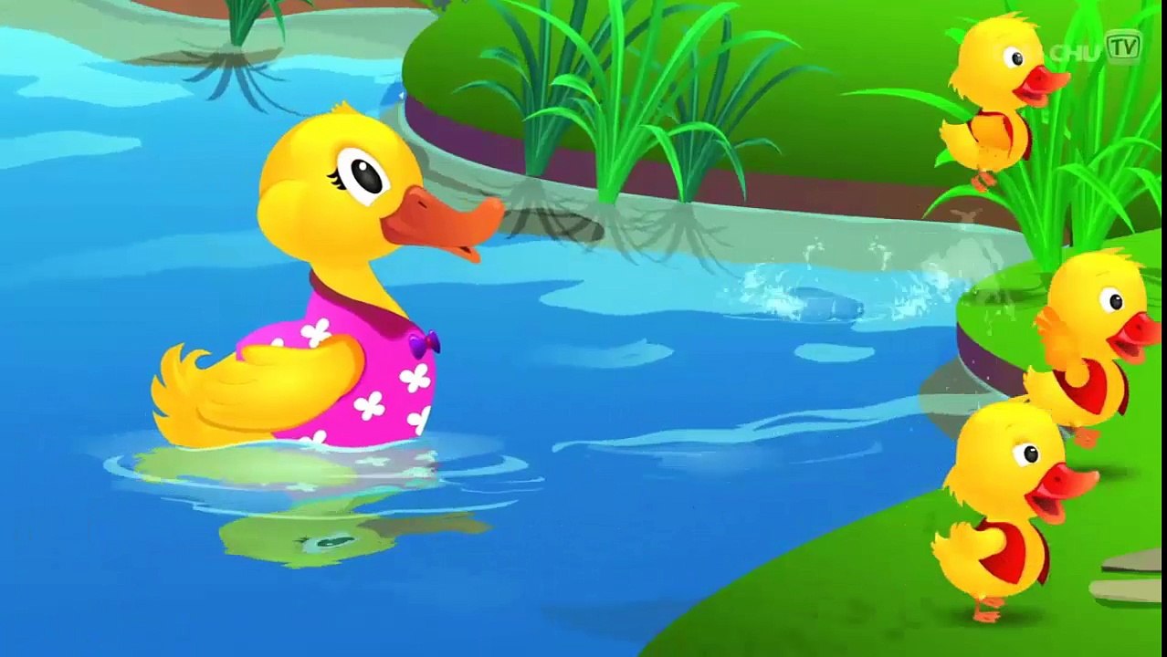Five Little Ducks Nursery Rhyme With Lyrics - Cartoon Animation Rhymes & Songs for Children