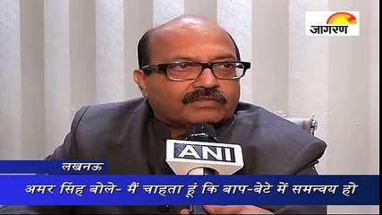 अमर सिंह बोले- मैं चाहता हूं कि बाप-बेटे में समन्वय हो