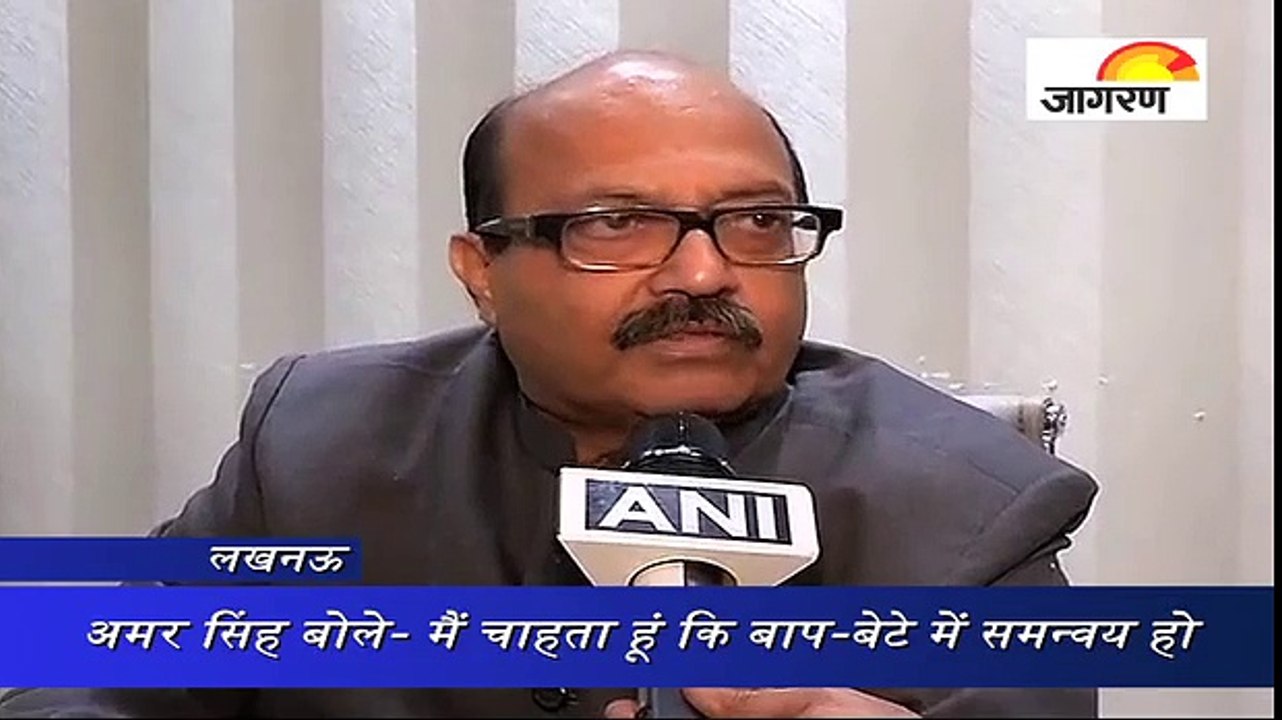 अमर सिंह बोले- मैं चाहता हूं कि बाप-बेटे में समन्वय हो