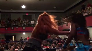 Athena (Ember Moon) Hits the O Face On Veda Scott - Absolute Intense Wrestling