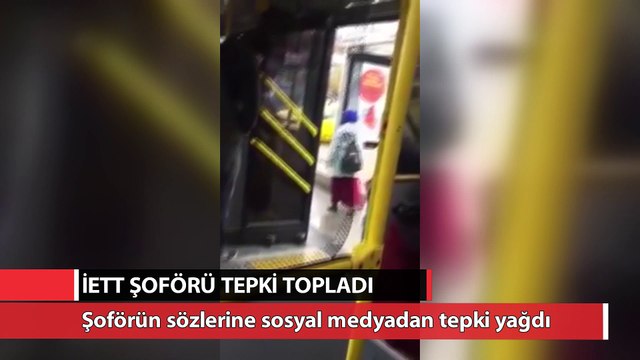 İETT şoförüne sosyal medyadan tepki yağdı
