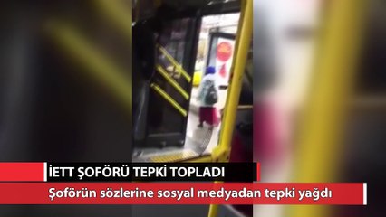 İETT şoförüne sosyal medyadan tepki yağdı